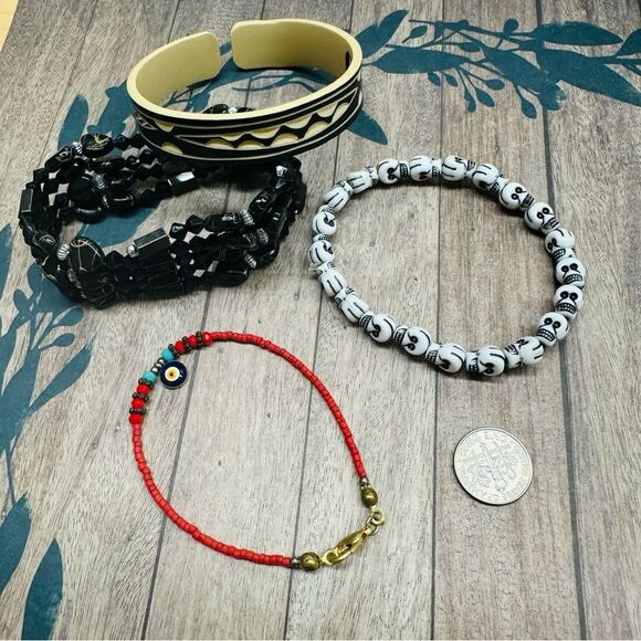 Bracelet Bundle Lot Stretch And Clasp Cuff Bangle 7 In B2 - Picture 1 of 2